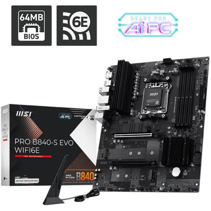 Материнская плата MSI Pro B840-S Evo WiFi6E