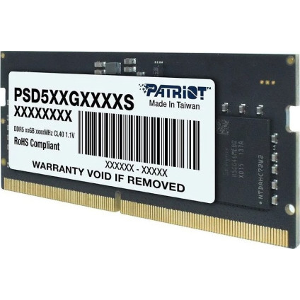Оперативная память Patriot Signature Line 32ГБ DDR5 SODIMM 5600 МГц PSD532G56002S