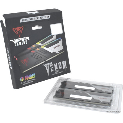 Оперативная память Patriot Viper Venom RGB 2x32ГБ DDR5 5600МГц PVVR564G560C40K