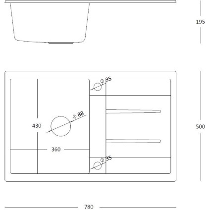Кухонная мойка Quadron HB8203U7C1P2O