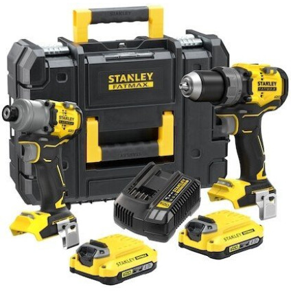 Stanley SFMCK211D2T (шуруповерт, винтоверт, 2 АКБ, кейс)
