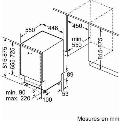 Встраиваемая посудомоечная машина Siemens iQ300 SR63EX25ME
