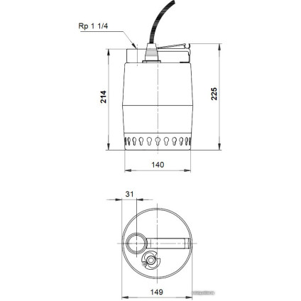 Дренажный насос Grundfos Unilift KP 150 M 1