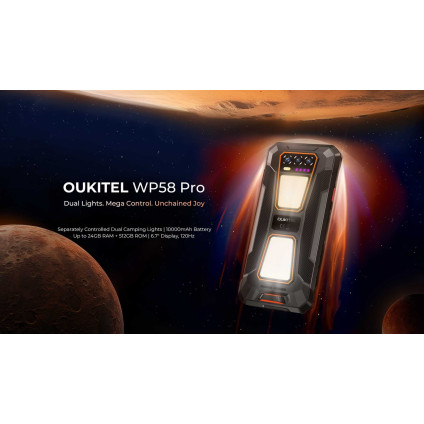 Телефон Oukitel WP58 Pro 8GB/512GB (черный)