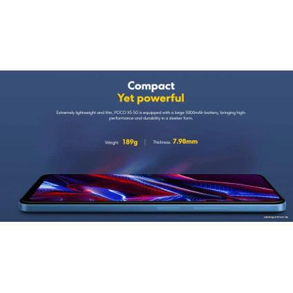 Телефон POCO X5 5G 6GB/128GB международная версия (синий)