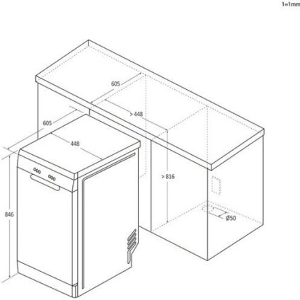 Отдельностоящая посудомоечная машина Haier I-Pro Shine Slimline XF1C3TB1FW-80