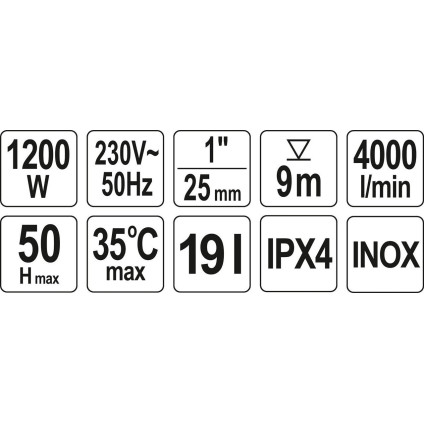 Насосная станция Yato YT-85370
